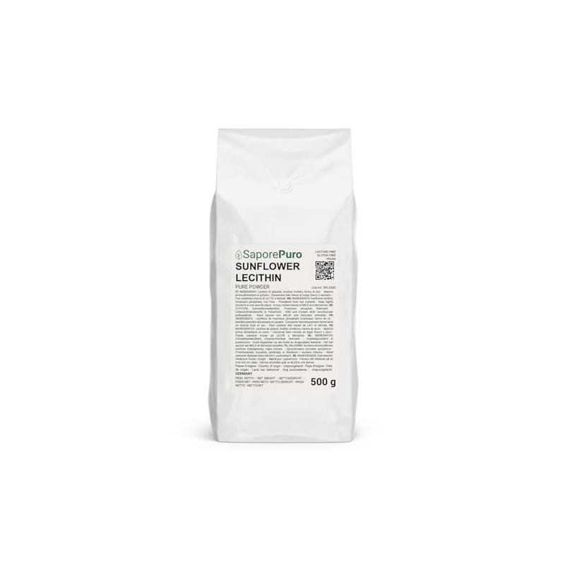 Saporepuro Sonnenblumen Lecithin Pulver 500 GR - Sunflower Lecithin