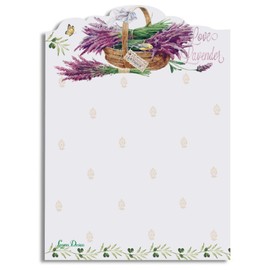 Lissom Design Full Color Sticky Notepad, 4.5 x 4.38-inches, Lavender Allure