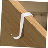 Operitacx 8pcs Wardrobe Door Hanging Hooks Easy to Install Over