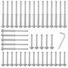 CKE 20 Pairs T316 Invisible Cable Railing Kit, 1/8" Invisible