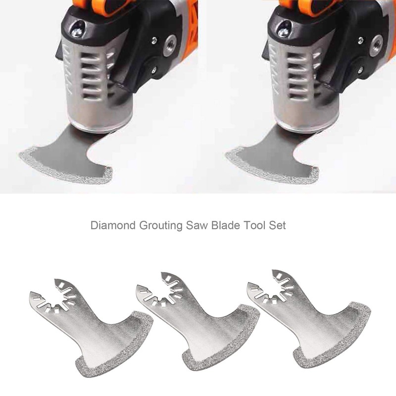 YINETTECH Pack of 3 Diamond Segment Saw Blades with Pivoting