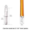 BRILLIANCE4U Aluminum Tent Poles Male End Tips Replacement Accessories Spare