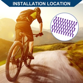 Hihaha Bike Brake Cable Cap/Inner Bicycle Bike Shifter Brake Gear Inner Cable Cap End Tips CrimpsAccessories forBike/Durable Aluminum Alloy/50Pcs Purple