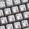 Russian - English New Non-Transparent Keyboard Decals Black OR White