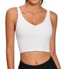 Lemedy Women Sports Bra Longline Crop Tank Top Padded Workout
