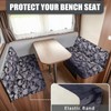 SEANATIVE White Skull RV Dinette Cushion Covers Couch Cover 2
