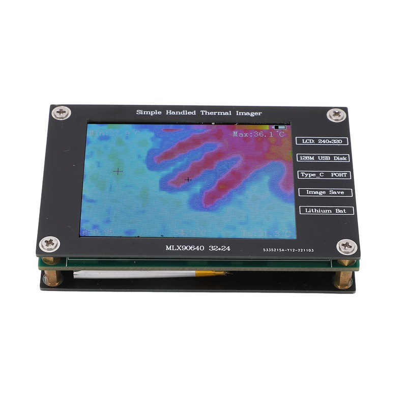 Thermal Imager Infrared Camera Digital Handheld Portable Multifunctional 2.8in LCD