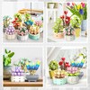 JMBricklayer Flowers Succulents Botanical Collection Building Sets, Plants Office Home