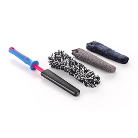 Detail Factory - Wheel Brush Mini with Interchangeable Microfiber Covers - Ultra-Soft Cleaning, Washing and Detailing Wheels, Tires, and Rims - Underglow