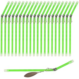 DWE Carp Fishing Accessories, 20 Pcs Anti Tangle Fishing Booms Tube with Snaps, Plastic Carp Fishing Tackle Fishing Balance Connector Sea Fishing Accessories (Green)