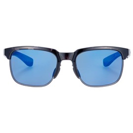 Swans ER1-0167 DMSM Sports Sunglasses, EAR 1 er-1 (For Golf, Fishing, Outdoors), Made in Japan, Demi Smoke x Clear Smoke/Polarized ULTRA Ice Blue (Double Sided Multi)