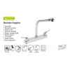 Lion Tools Pack 2 Pzas Grifo Mezclador Doble Comando Lion