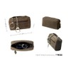 343 Key Pouch, Vintage Natural Dark Brown