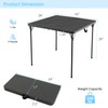 MEDIMALL Outdoor Folding Table, Fold-in-Half Utility HDPE Foldable Table with