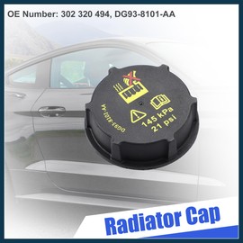 TUCKBOLD Engine Radiator Cap Cover Replace 302 320 494 DG93-8101-AA Black Automotive Parts