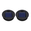 ZNYCYE 2 Pack Solar Light Replacement Top(Top Size 2.76inch, Bottom