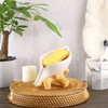 SUMTree Ceramic Soap Holder Self Draining Soap Dish, Leaf Shape