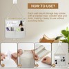 GOWTX 2Pcs Wall Hanging Storage Bag, Linen Fabric Hanging Storage,