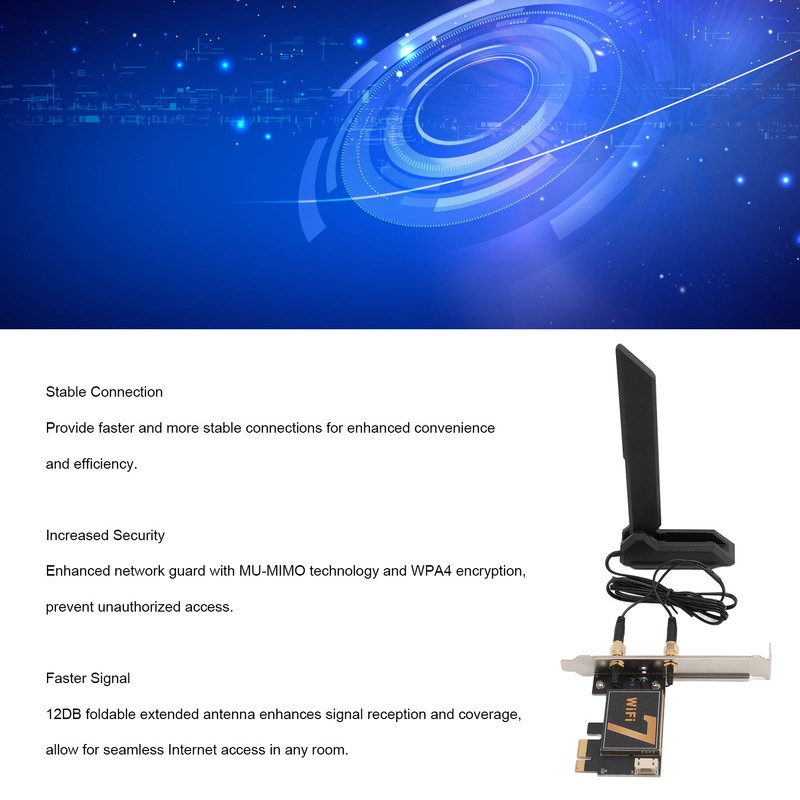 BE200NGW 8774Mbps PCIE WiFi Card Three Band Wireless Network Card