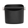 Coffee Grounds Bucket Stainless Steel Rubber Coffee Dump Bin for