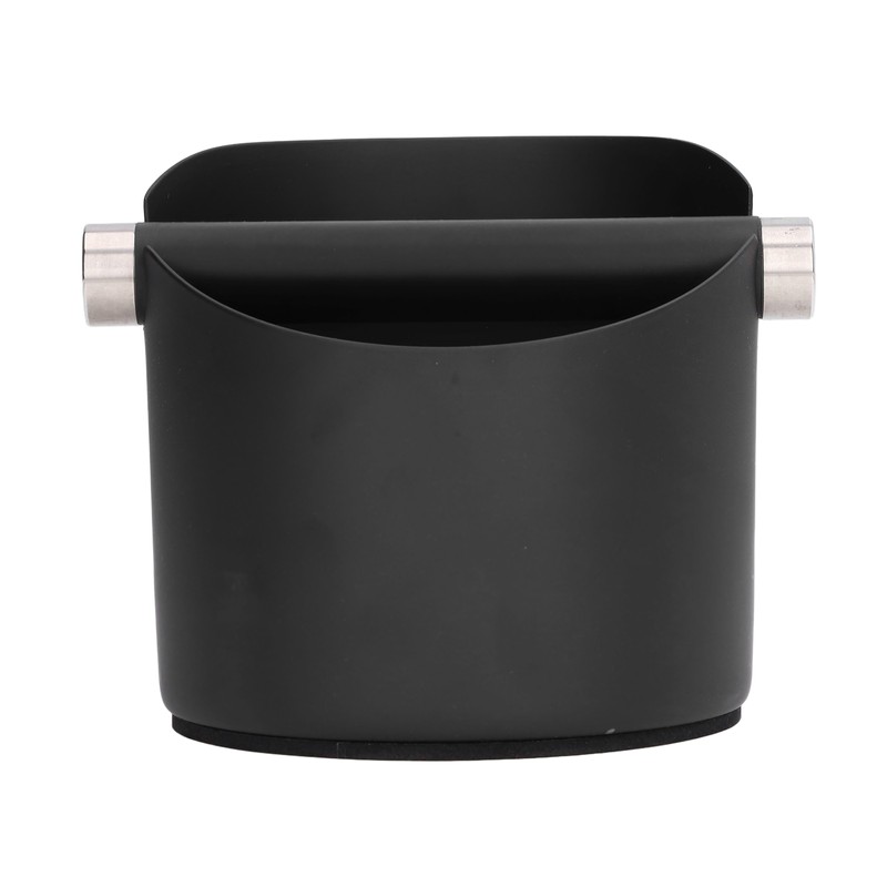 Coffee Grounds Bucket Stainless Steel Rubber Coffee Dump Bin for