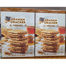 Trader Joe Graham Cracker Squares 14.1oz 400g (Two Boxes)