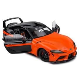 DCD 2024 for Toyota GR Supra 'StreetFighter' 1/18 Orange and Black Diecast Model Car by Solido