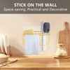 blueden 3-in-1 Adhesive Sink Caddy Kitchen Sink Organizer,Stainless Steel Sponge