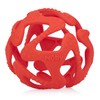 Pelota Mordedera 100% Silicon Rojo