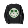 Smile Face Lucky Charm Saint Patrick's Day Shamrock Sweatshirt