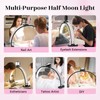 Half Moon Manicure Table Light: 31-inch Half Moon Light For