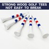 FINGER TEN Golf Tees Wood 2 3/4 Inch 50 Count,