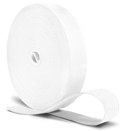 Correa de polipropileno de 12 yardas de 1 pulgada de ancho para correas de 1 pulgada de ancho para bolsas/sillas de césped/cubierta solar para manualidades