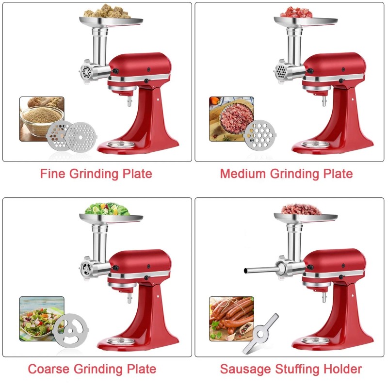 Unbranded 3 Sets Meat Grinder & Prep Slicer & Jams
