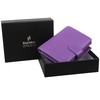 STARHIDE Women RFID Blocking Genuine Leather Clutch Wallet with Id