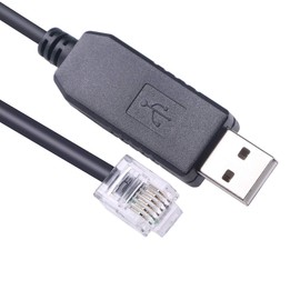 USB Serial Cable for APC PDU, RJ11 RJ12 6P6C RS232 FT232R Cable for APC Rack PDU (6ft)