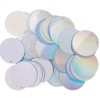 Silver holografic Loose Sequins Round Couture Sequin Paillettes for Embroidery,