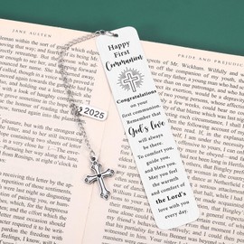 First Communion Gifts for Girls Boys Catholic First Communion Gifts for Daughter Easter Basket Stuffer for Teens Easter Gift for Kids Confirmation Baptism Gift for Women First Communion Bookmark 2025