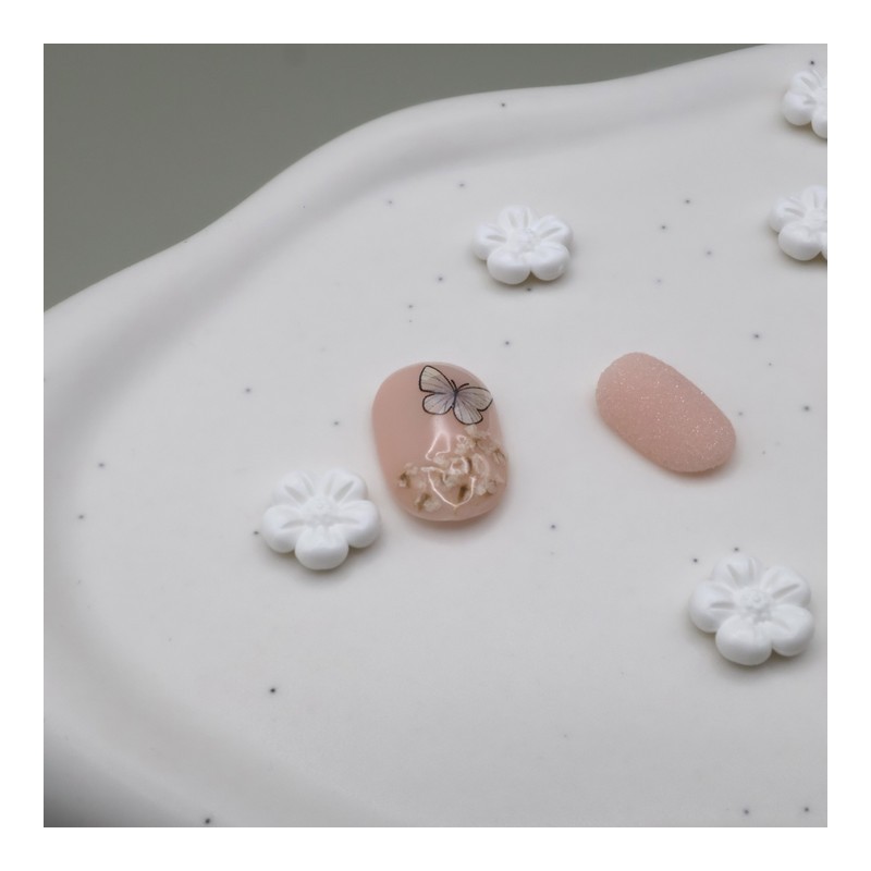 CHOK: 08 Butterfly Handmade nail tip - Coffin / CHOK