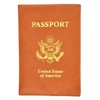 2 Passport Cover Holders Genuine Leather ID Wallet Case Travel
