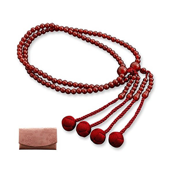 Fighters 仏壇 is, Wrinkle Mala 真言宗 The 0 Agate (Agate) (For Women) Officially Licensed AAA [Mala Bag Set] SW – 034 Kyoto 念珠