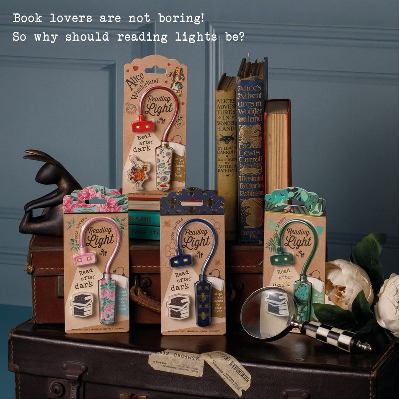 IF Book Lover's Reading Light - Bee, Blue