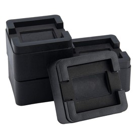 BTSD-home 2 Inch Heavy Duty Bed Risers 4 Inch Adjustable Bed Lifts Fits to All Wheels of Furniture, Sofa and Table, Couch Bed Frame Riser 4 Pack