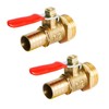 Aopin Ball Valve Brass G 1/2" Male Thread x 12mm