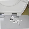 PENIKOKO Zinc Alloy Toilet Seat Hinges Set with Screws Soft