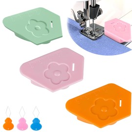 Delllala 3PCS Magnet Hem Guide for Sewing Machine，Upgraded Polygonal Multifunctional Hemmer Gauge for Sewing Machine,Sewing Accessory, Sewing Tools, Quilting Supplies,Magnetic Seam Guide with Scale