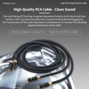 Tertullus High-End Audiophiles RC A Cables 1.5m OFC Copper Silver