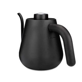 Soma Stainless Steel Gooseneck Coffee & Tea Kettle, Black, 1 Liter, Stovetop
