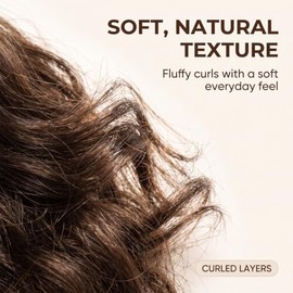 Extensión De Cabello Con Clip, Flequillo Falso Marrón, Flequillo Falso Rizado Y Esponjoso Natural Para Niñas, Postizos Ligeros, Extensiones De