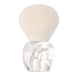 ANGNYA Nail Dust Brush Nail Brush Remover Powder for Acrylic Nails Makeup Brush Manicure Cleaning Tools Nylon Bristles Plastic Handle White Transparent